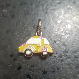 Vintage Bright Green VW Car Charm Pendant